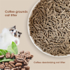 Customization Custom Odorless Coffee Grounds Cat Litter Biodegradable