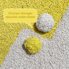 Yellow and white short-grained cat litter, absorbs water quickly, clumps tightly, saves more litter, and is a high-quality tofu cat litter with strong deodorization.