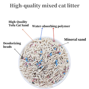 OEM/ODM Whole Sale Odor Control Strong Clumping Tofu Natural Bentonite High Quality Mixed Cat Litter