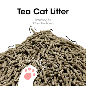 Pure Plant-Based Cat Litter with Tea Leaf Fragrance