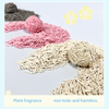 Natural Plant 2.0mm Strip Shape Clumping Natural Dust Free Premium Quick Clumping Tofu Cat Litter