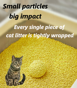 Small Particle Corn Cat Litter, Strong Water Absorption And Clumping, Antimicrobial And Deodorizing, Flushable Short-grain Cat Litter, Low Dust, Easy To Clean.